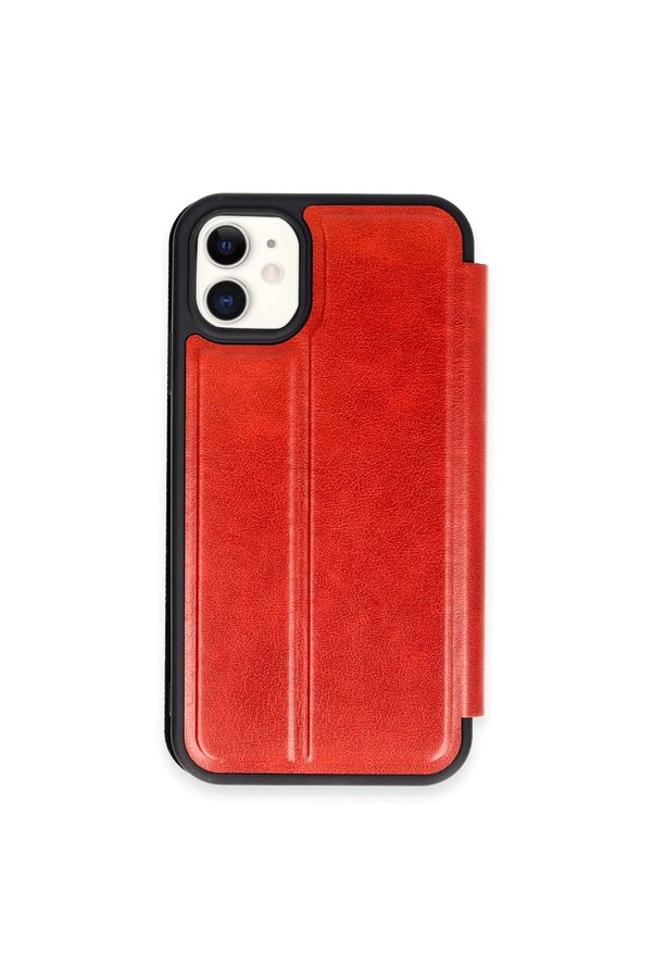 Evimdeyokyok Apple İphone 11 Kılıf Flip Cover - Kırmızı