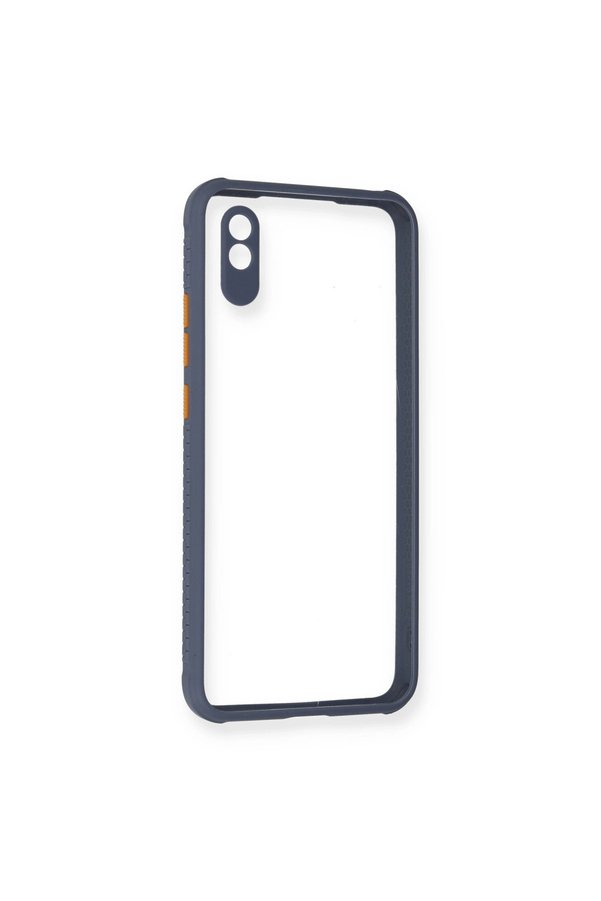 Evimdeyokyok Xiaomi Redmi 9A Kılıf Miami Şeffaf Silikon - Gri