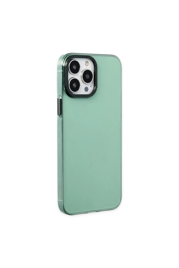 Evimdeyokyok Apple İphone 14 Pro Kılıf Anka Pc Sert Metal Kapak - Yeşil