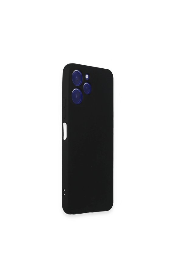 Evimdeyokyok Xiaomi Redmi 12 Kılıf Nano İçi Kadife Silikon - Siyah
