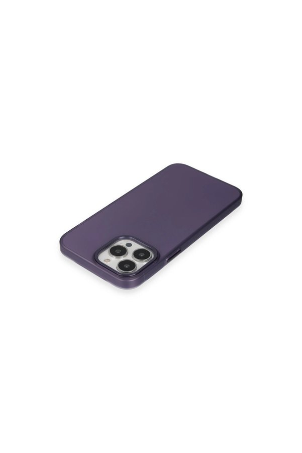 Evimdeyokyok Apple İphone 15 Pro Max Kılıf Modos Metal Kapak - Derin Mor
