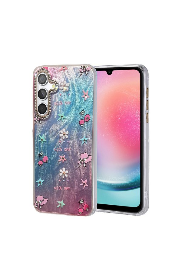 Evimdeyokyok Samsung Galaxy A24 4G Kılıf Blade Aynalı Desenli Kapak - Desen 4