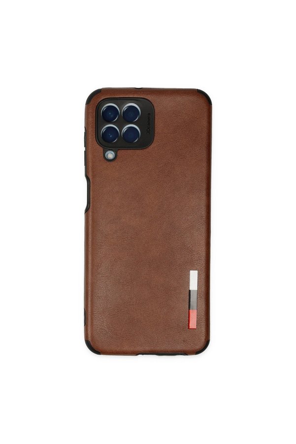Evimdeyokyok Samsung Galaxy M33 Kılıf Loop Deri Silikon - Kahverengi