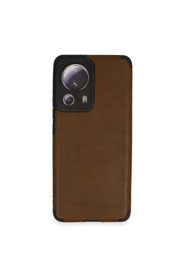 Evimdeyokyok Xiaomi Mi 13 Lite Kılıf Loop Deri Silikon - Kahverengi