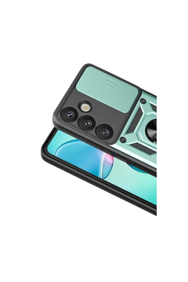 Evi̇mdeyokyok Samsung Galaxy S26 Plus Pars Lens Yüzüklü Si̇li̇kon - Yeşi̇l