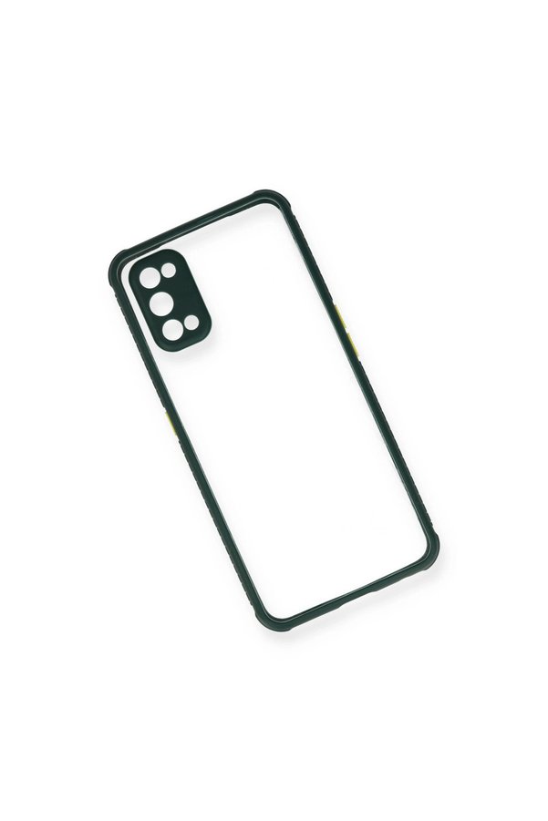 Evimdeyokyok Realme 7 Pro Kılıf Miami Şeffaf Silikon - Koyu Yeşil