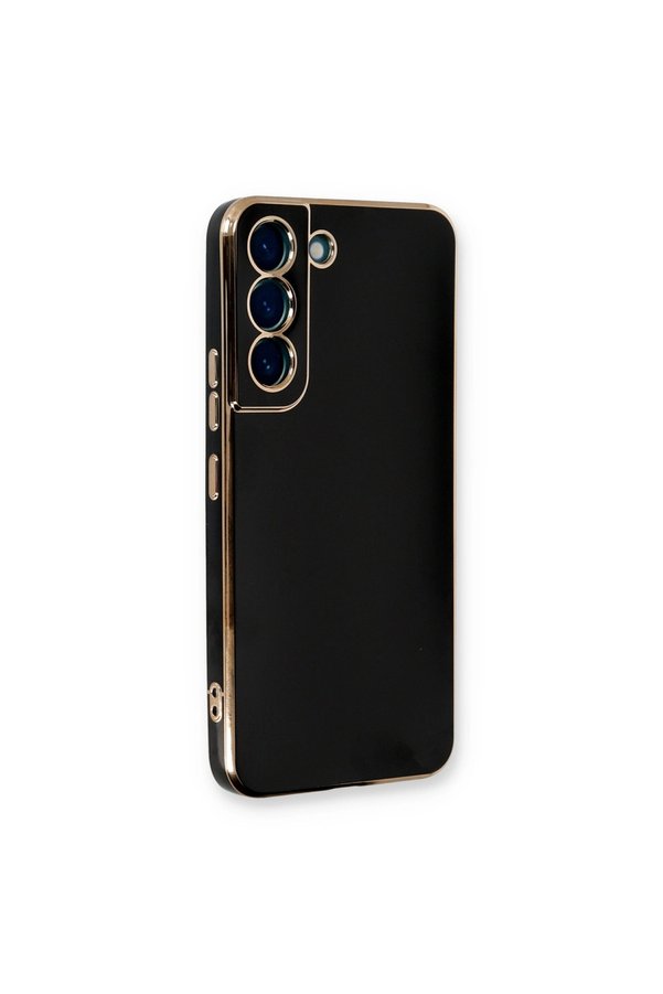 Evimdeyokyok Samsung Galaxy S22 Plus Kılıf Volet Silikon - Siyah
