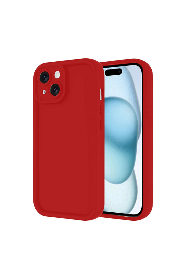 Evimdeyokyok Apple İphone 14 Kılıf Viera Silikon - Kırmızı