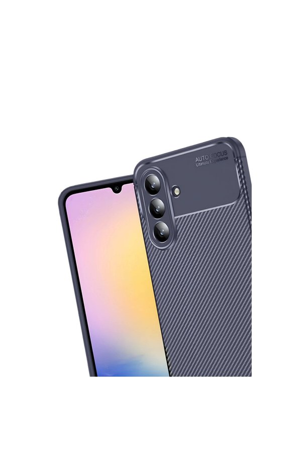 Evi̇mdeyokyok Samsung Galaxy S25 Fe Auto Focus Karbon Kapak - Laci̇vert