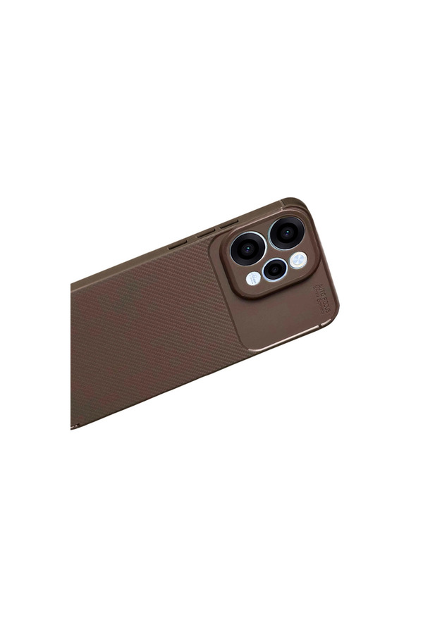 Evi̇mdeyokyok Oppo Reno 15 Auto Focus Karbon Kapak - Kahverengi̇