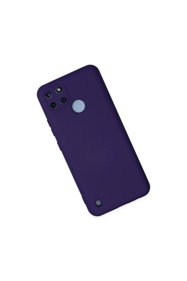 Evimdeyokyok Realme C25Y Kılıf Nano İçi Kadife Silikon - Mor