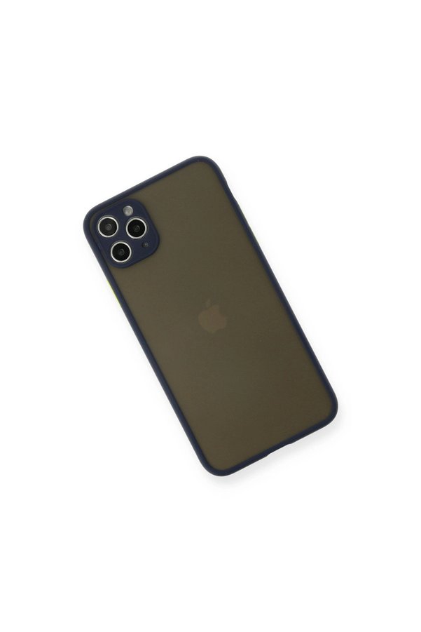 Evi̇mdeyokyok Apple İphone 11 Pro Max Kılıf Montreal Si̇li̇kon Kapak - Laci̇vert