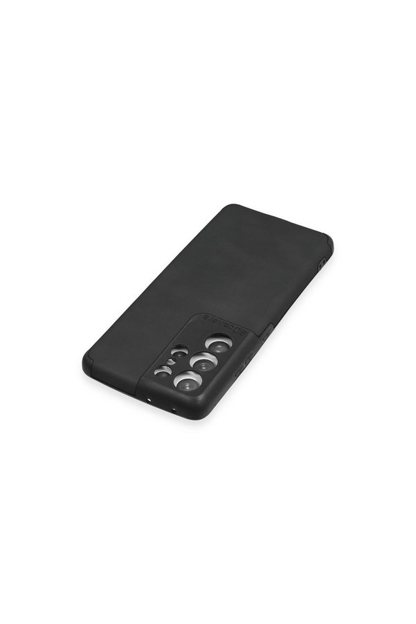 Evimdeyokyok Samsung Galaxy S21 Ultra Kılıf Loop Deri Silikon - Siyah