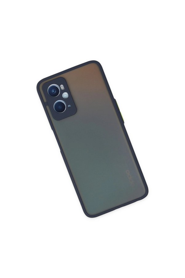 Evimdeyokyok Oppo A96 Kılıf Montreal Silikon Kapak - Lacivert
