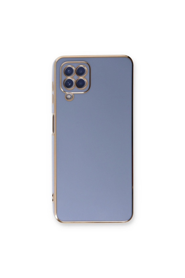 Evimdeyokyok Samsung Galaxy A22 Kılıf Volet Silikon - Mavi