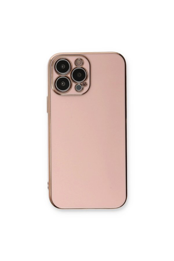Evimdeyokyok Apple İphone 13 Pro Kılıf Volet Silikon - Pembe