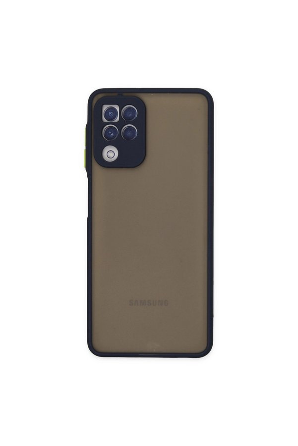 Evimdeyokyok Samsung Galaxy A22 Kılıf Montreal Silikon Kapak - Lacivert