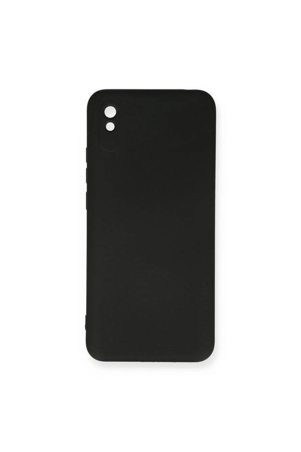 Evimdeyokyok Xiaomi Redmi 9A Kılıf Nano İçi Kadife Silikon - Siyah