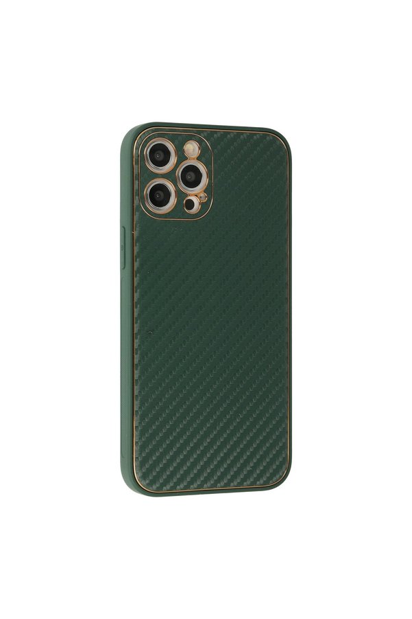 Evi̇mdeyokyok Apple İphone 12 Pro Max Kılıf Coco Karbon Si̇li̇kon - Yeşi̇l