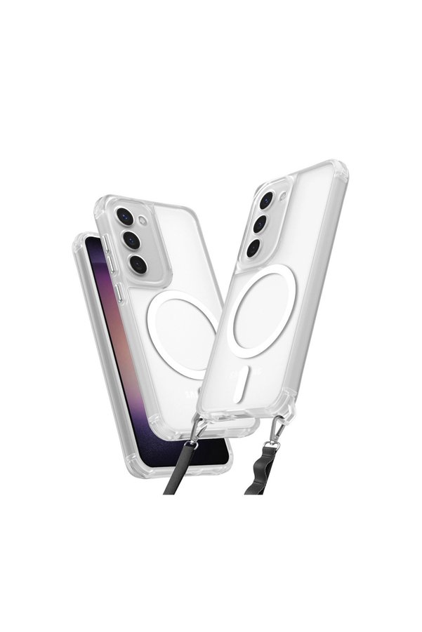 Evimdeyokyok Samsung Galaxy S23 Plus Kılıf Enka Magsafe Silikon Kılıf - Şeffaf