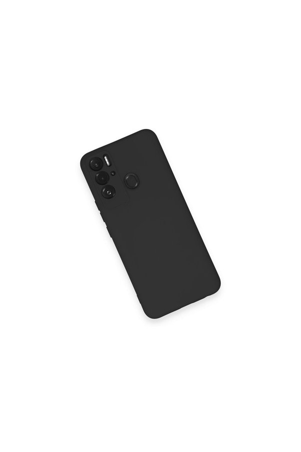 Evi̇mdeyokyok Tecno Pova Neo Kılıf Nano İçi̇ Kadi̇fe Si̇li̇kon - Si̇yah