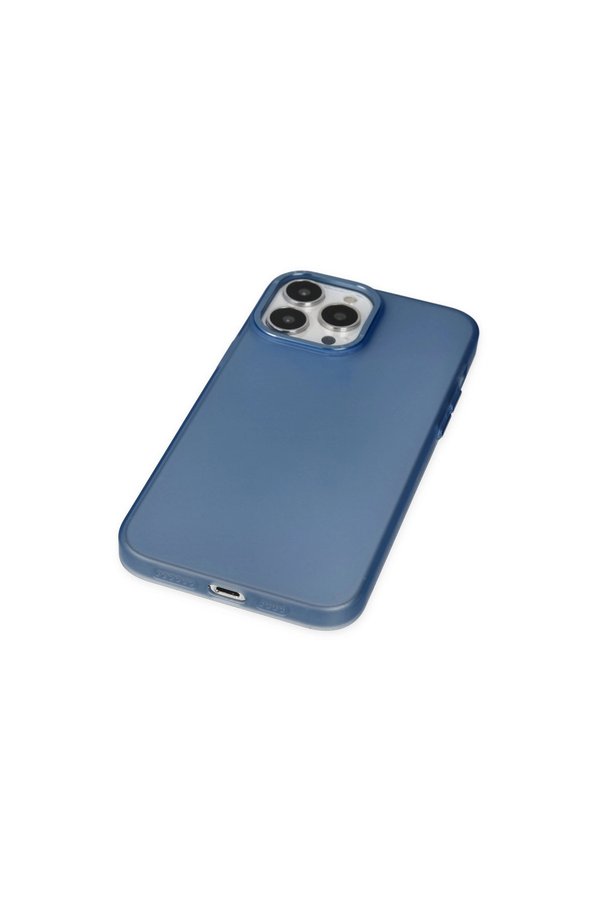 Evi̇mdeyokyok Apple İphone 14 Pro Kılıf Modos Metal Kapak - Laci̇vert