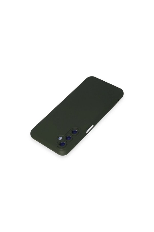 Evi̇mdeyokyok Samsung Galaxy M34 5G Kılıf Nano İçi̇ Kadi̇fe Si̇li̇kon - Koyu Yeşi̇l