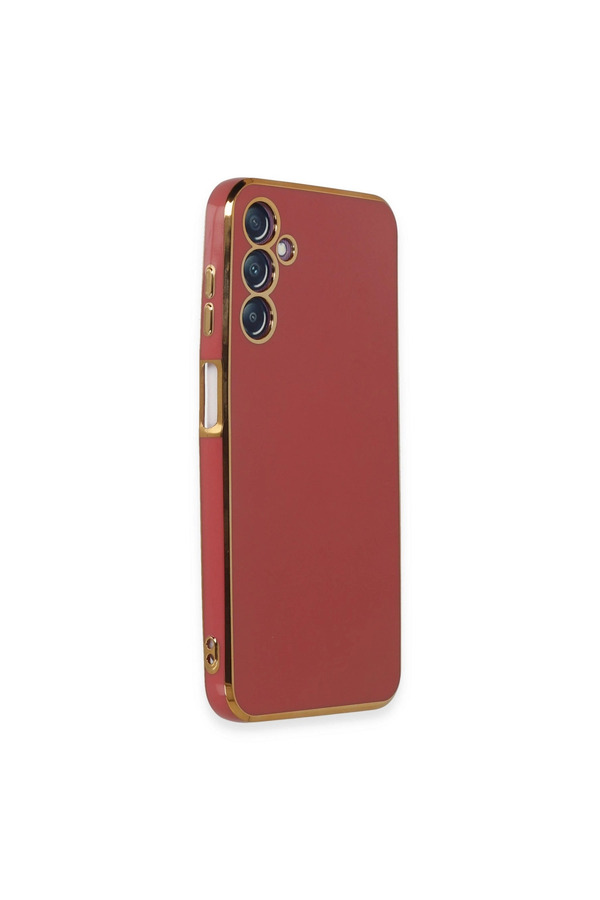 Evi̇mdeyokyok Samsung Galaxy M14 5G Kılıf Volet Si̇li̇kon - Kırmızı