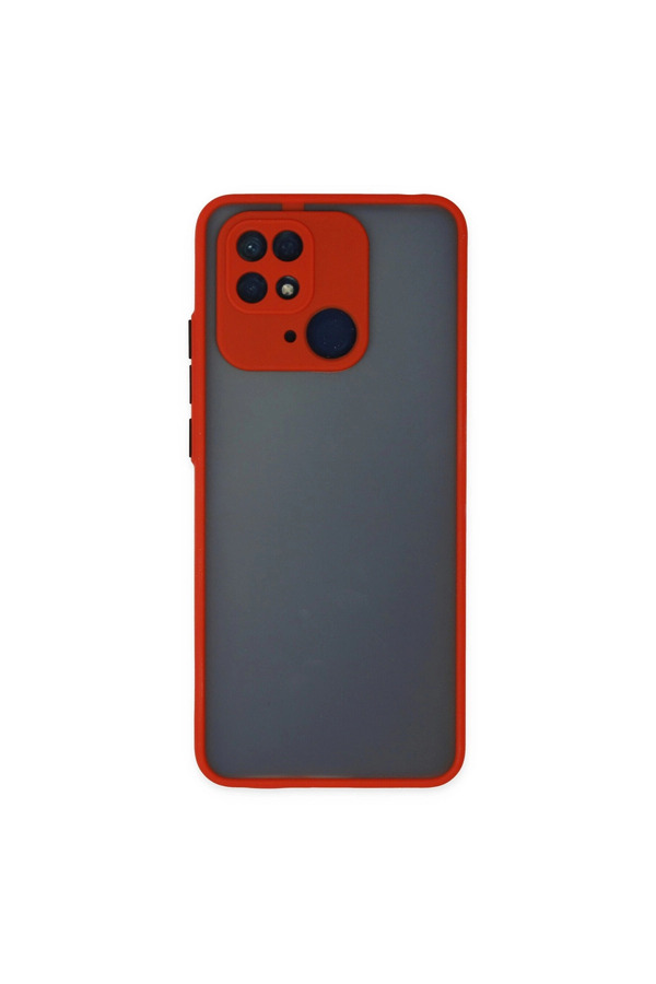 Evimdeyokyok Xiaomi Redmi 10C Kılıf Montreal Silikon Kapak - Kırmızı