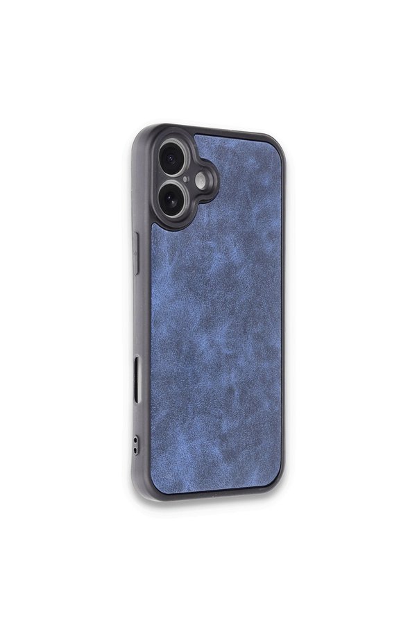 Evimdeyokyok Apple İphone 16 Plus Kılıf Aras Deri Kapak - Lacivert