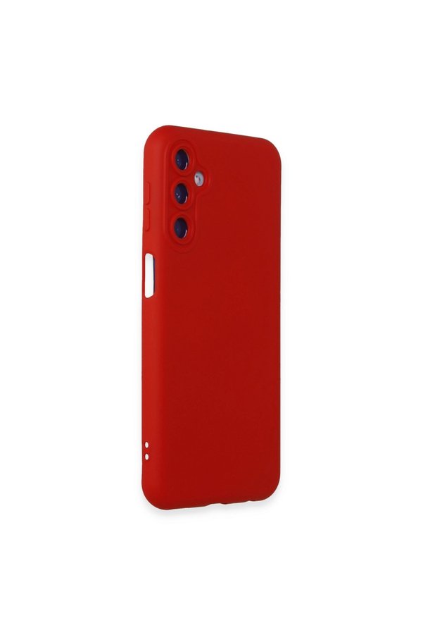 Evi̇mdeyokyok Samsung Galaxy M34 5G Kılıf Nano İçi̇ Kadi̇fe Si̇li̇kon - Kırmızı