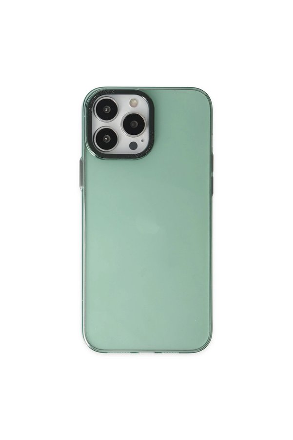 Evimdeyokyok Apple İphone 14 Pro Kılıf Anka Pc Sert Metal Kapak - Yeşil