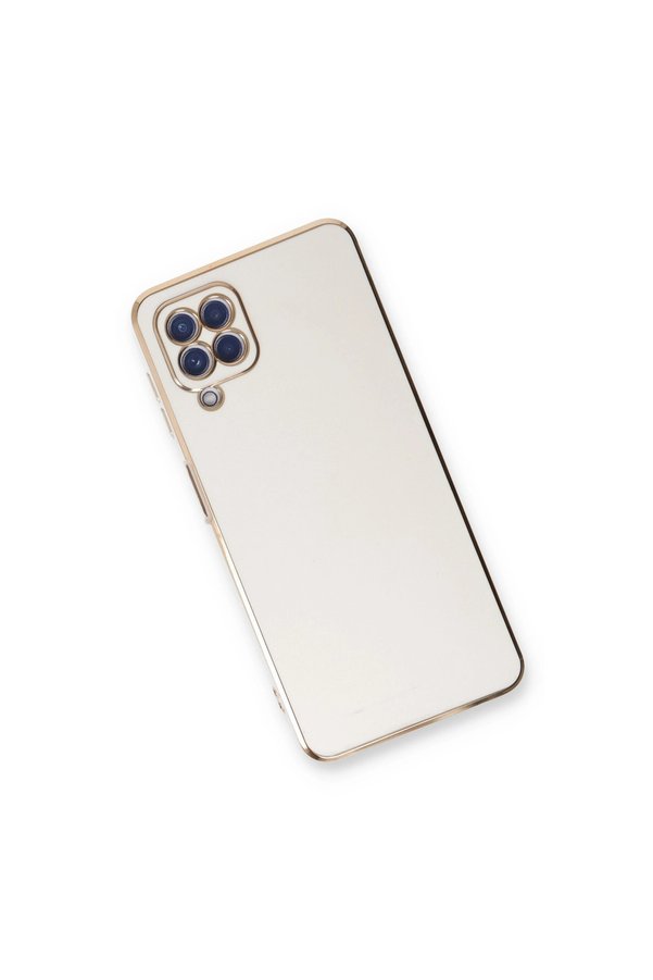 Evimdeyokyok Samsung Galaxy A22 Kılıf Volet Silikon - Beyaz