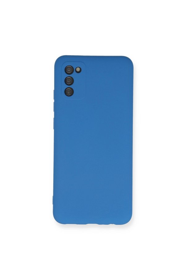 Evimdeyokyok Samsung Galaxy A02S Kılıf Nano İçi Kadife Silikon - Mavi