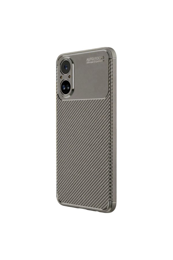 Evi̇mdeyokyok Realme 12 Li̇te Kılıf Auto Focus Karbon Kapak - Gri̇