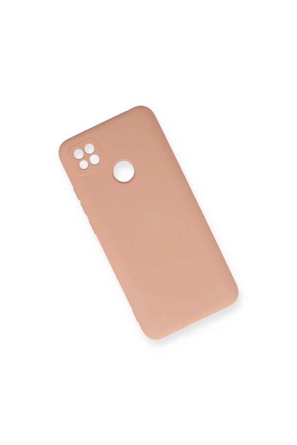 Evimdeyokyok Xiaomi Redmi 9C Kılıf Nano İçi Kadife Silikon - Pudra