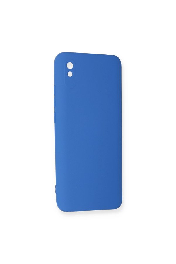 Evimdeyokyok Xiaomi Redmi 9A Kılıf Nano İçi Kadife Silikon - Mavi