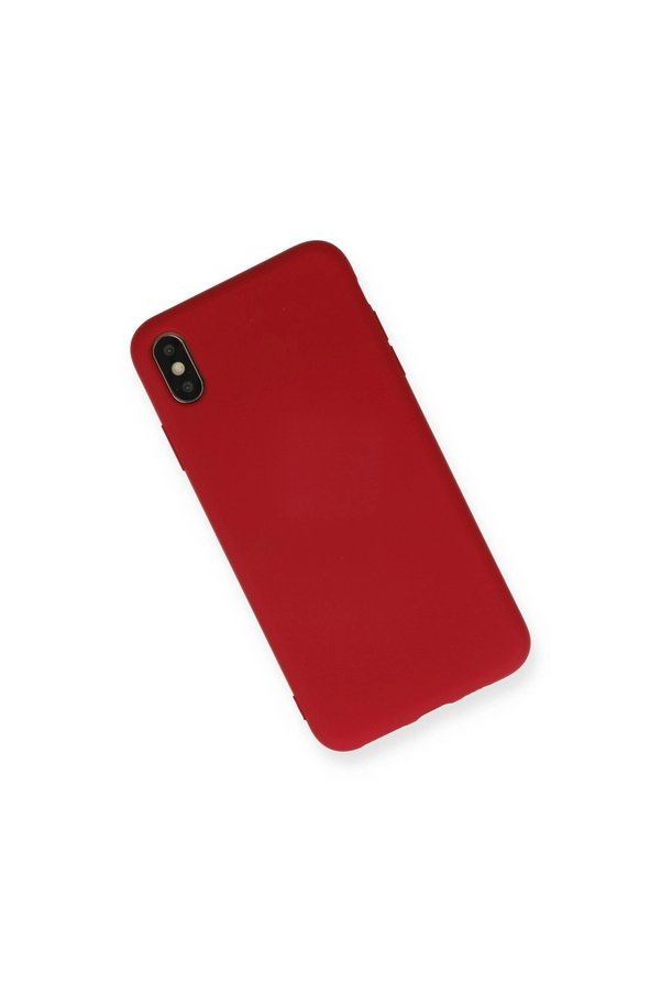 Evimdeyokyok Apple İphone Xs Max Kılıf Nano İçi Kadife Silikon - Kırmızı