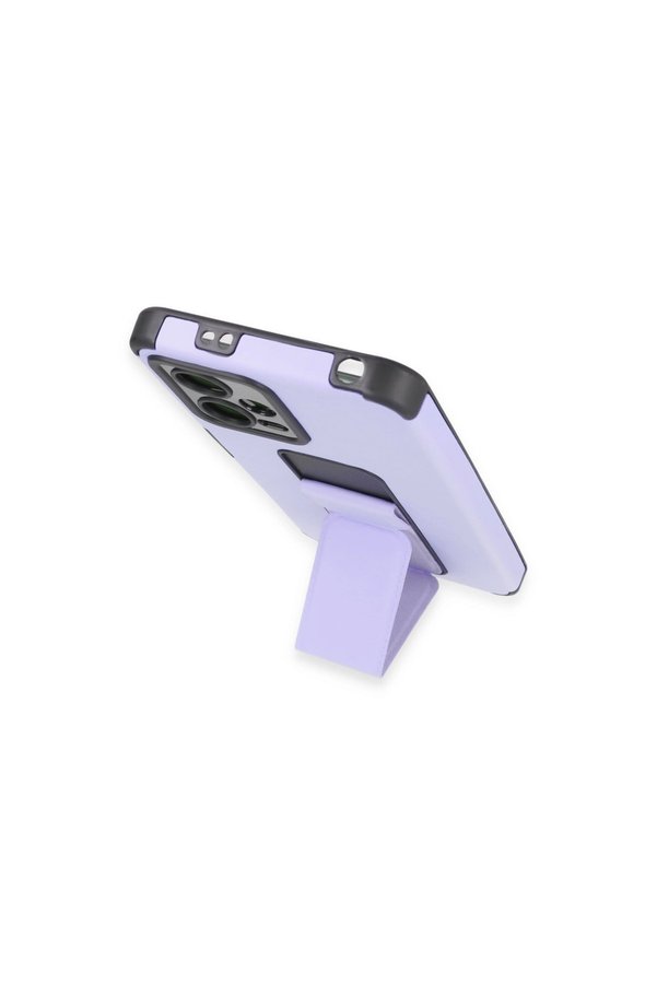 Evimdeyokyok Xiaomi Poco X5 5G Kılıf Mega Standlı Silikon - Lila