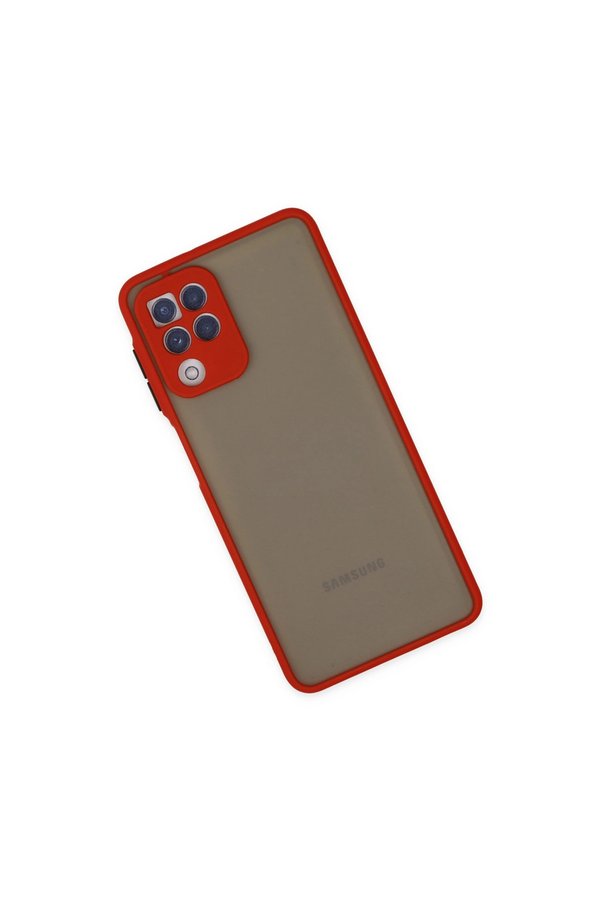Evi̇mdeyokyok Samsung Galaxy A22 Kılıf Montreal Si̇li̇kon Kapak - Kırmızı