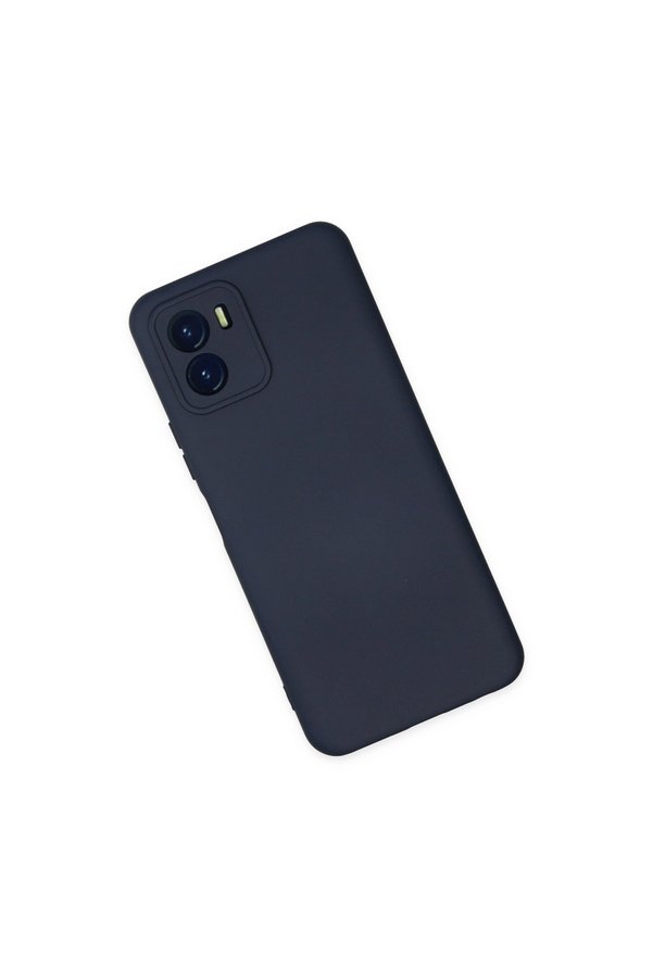 Evimdeyokyok Vivo Y15S Kılıf Nano İçi Kadife Silikon - Lacivert