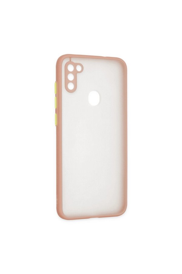 Evimdeyokyok Samsung Galaxy A11 Kılıf Montreal Silikon Kapak - Pembe