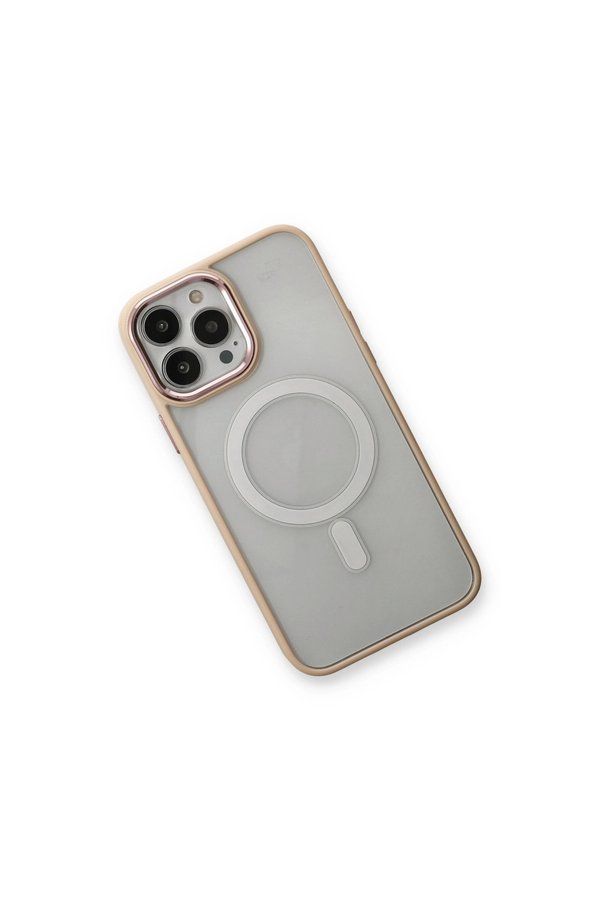 Evimdeyokyok Apple İphone 13 Pro Kılıf Room Magneticsafe Silikon - Pudra