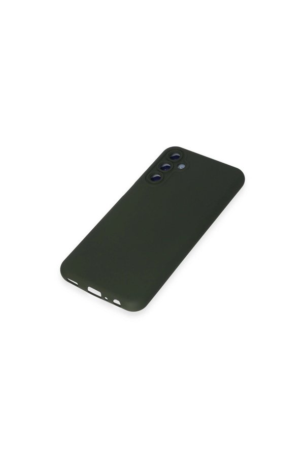 Evi̇mdeyokyok Samsung Galaxy M34 5G Kılıf Nano İçi̇ Kadi̇fe Si̇li̇kon - Koyu Yeşi̇l