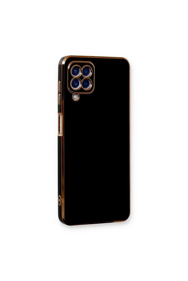 Evimdeyokyok Samsung Galaxy A22 Kılıf Volet Silikon - Siyah