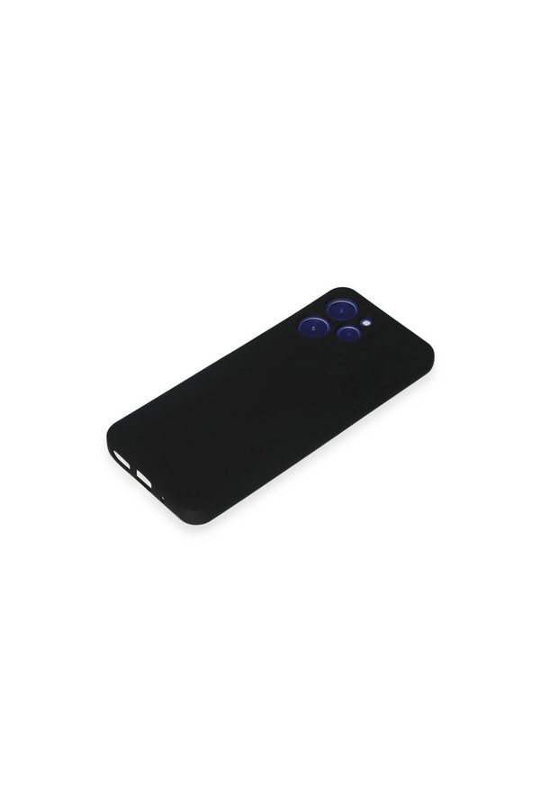 Evimdeyokyok Xiaomi Redmi 12 Kılıf Nano İçi Kadife Silikon - Siyah