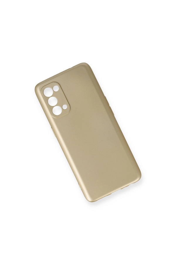 Evimdeyokyok Oppo Reno 5 Kılıf First Silikon - Gold