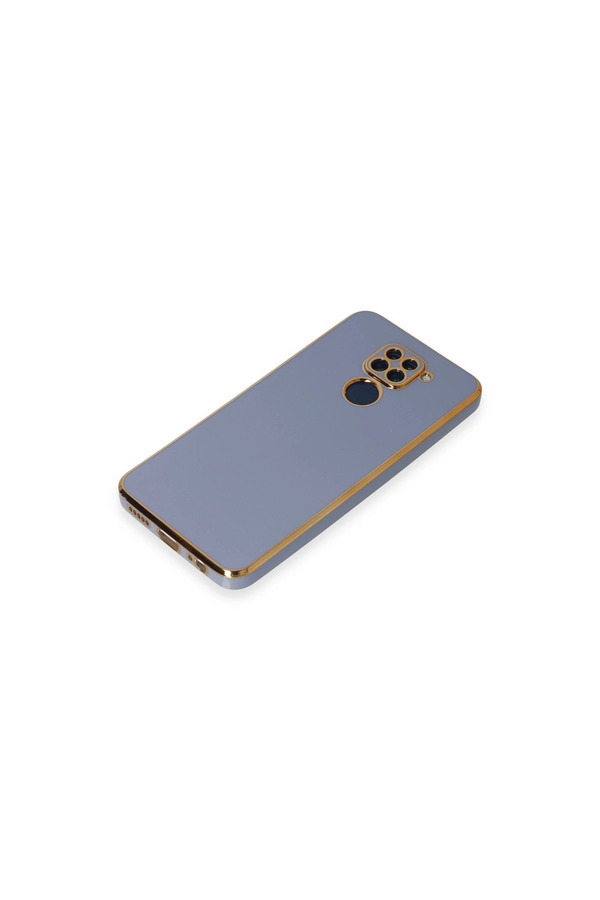 Evimdeyokyok Xiaomi Redmi Note 9 Kılıf Volet Silikon - Mavi