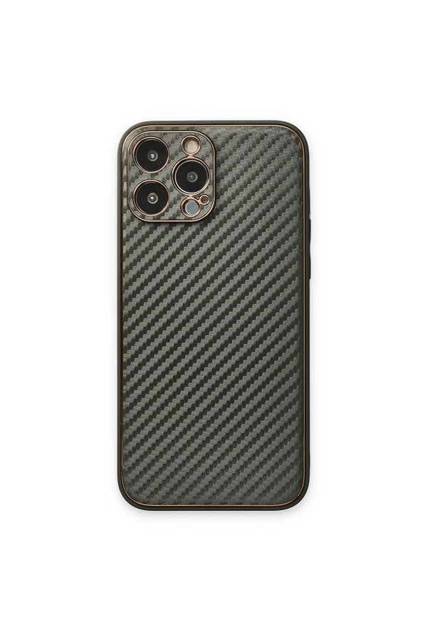 Evimdeyokyok Apple İphone 13 Pro Max Kılıf Coco Karbon Silikon - Füme