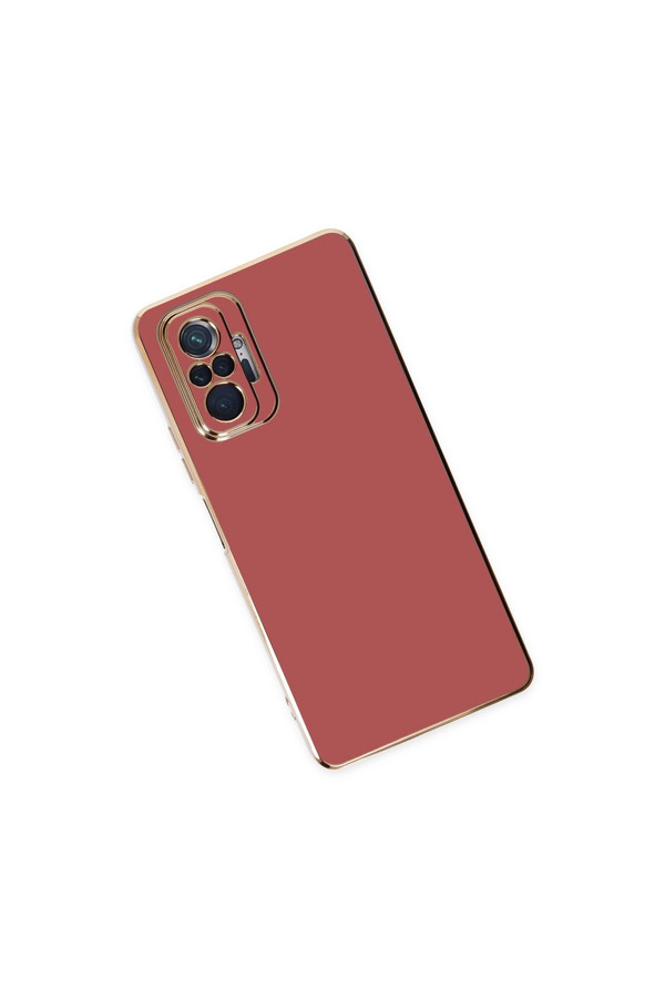 Evimdeyokyok Xiaomi Redmi Note 10 Pro Kılıf Volet Silikon - Kırmızı